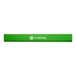 30cm Budget Ruler With Double Sided Calibration - Emerald Green